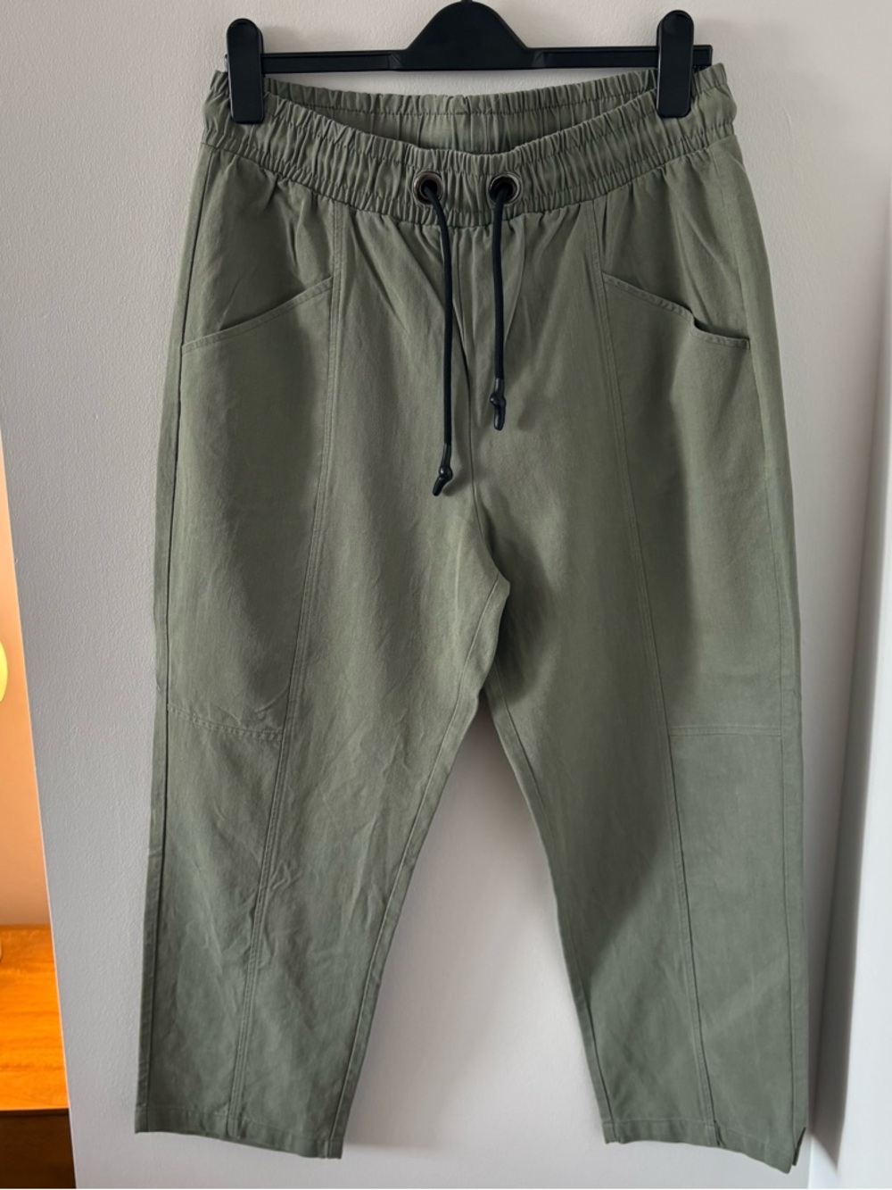 Zara Women’s‎ Jogger Pants In Light Khaki Green Size XL NWOT - Picture 9 of 16